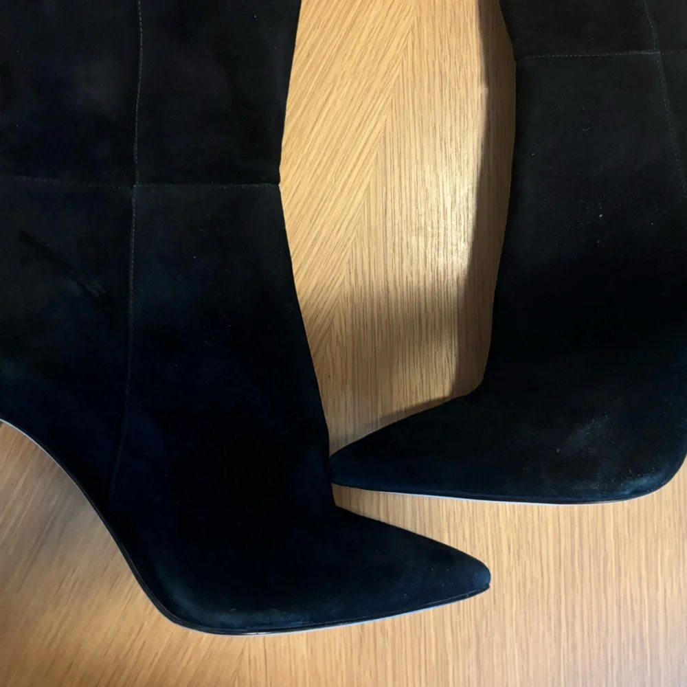 Sam Edelman Black Over-the-Knee Suede Stiletto Boots
